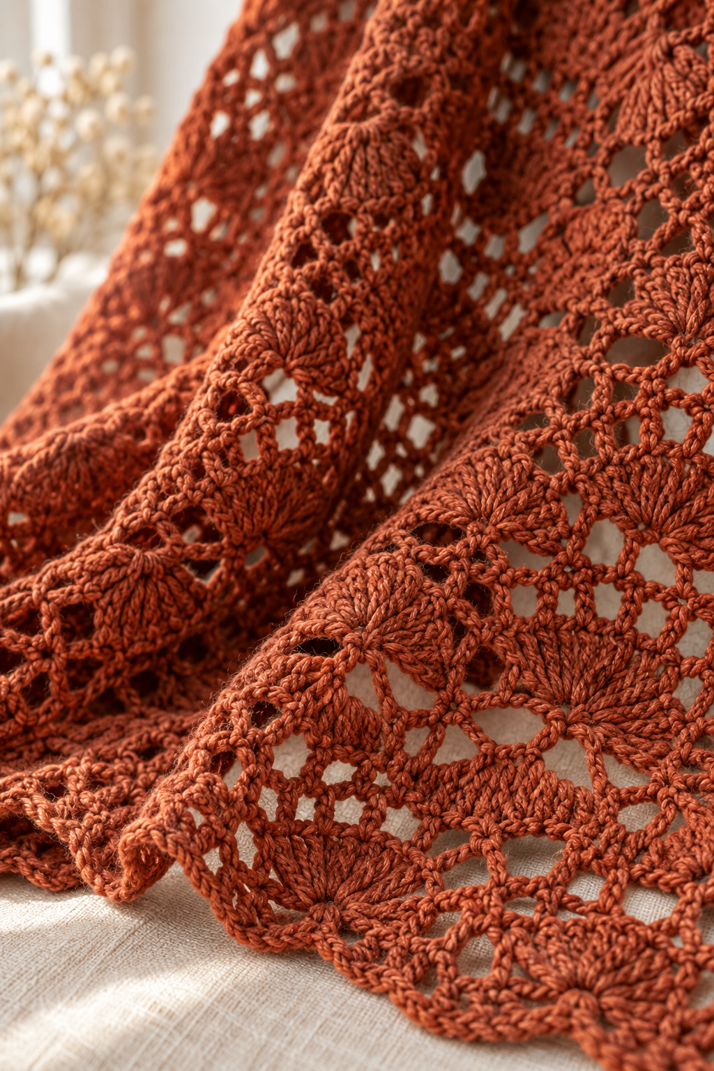 crochet summer crop top airy lace texture